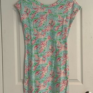 Lilly Pulitzer Pink and Green Mini Dress